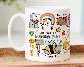 Taza de Conejillos de Indias - Regalo Divertido, Regalo de Cumpleaños, Regalo de Navidad, Taza de Conejillo de Indias