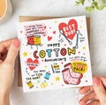 Personalised 2nd Anniversary Card, Funny Card, Always Knew You Were Marriage Material, Cotton Anniversary Card