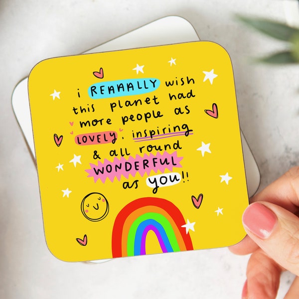 More People As Wonderful As You Coaster - Thank You Gift, Friendship Gift