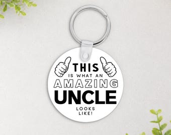 Llavero divertido de tío increíble - Regalo de cumpleaños