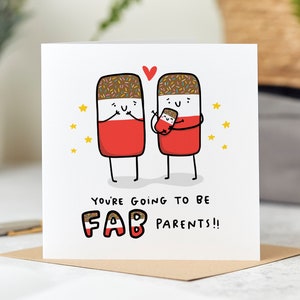 You're Going To Be Fab Parents - Pregnancy Card - Congratulations - New Baby Congrats - Personalised Card