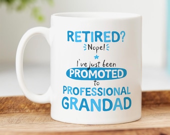 Taza divertida para abuelo jubilado - Regalo de jubilación o cumpleaños