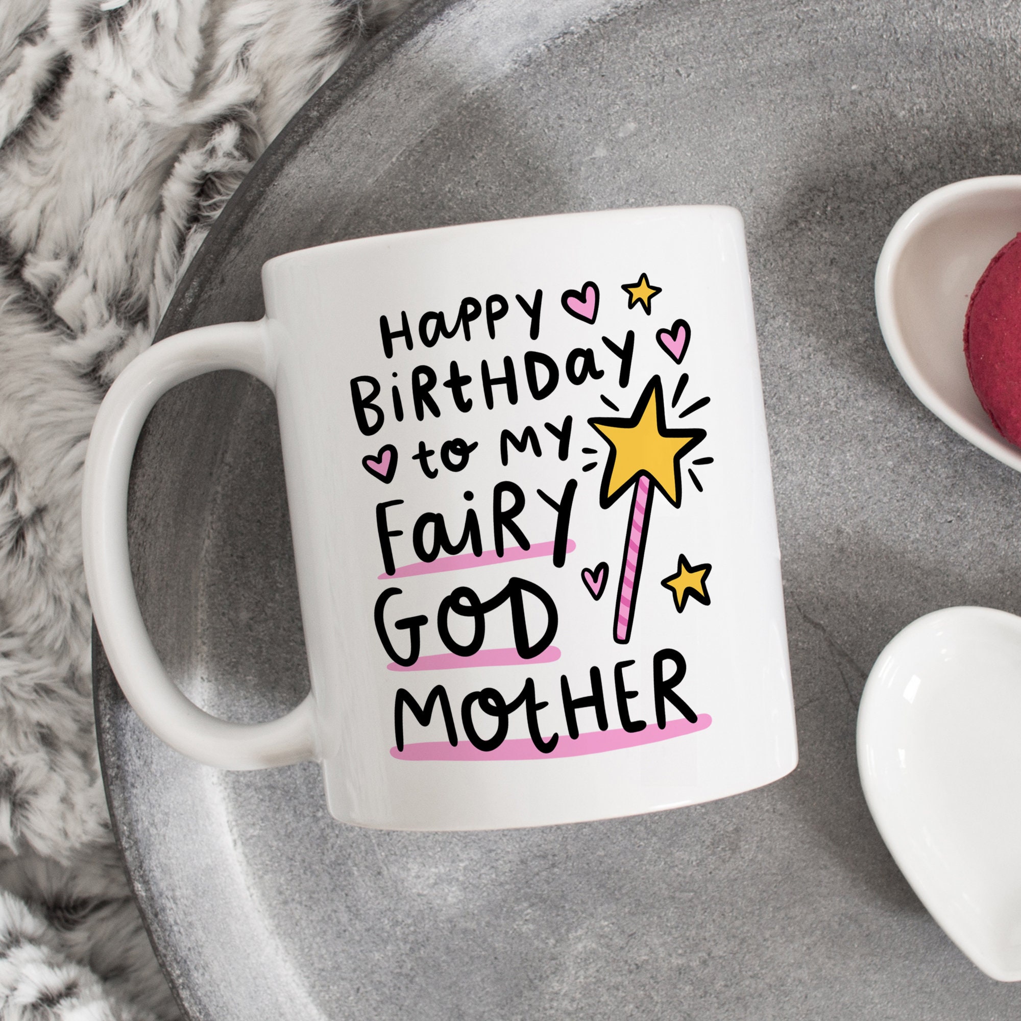 Personalised Fairy Godmother Birthday Mug Happy Birthday To | Etsy
