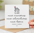 Personalised New Home Card - New Memories, New Adventures, New Home Card, Personalised Card