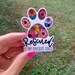 Dog Decal, Car Decal, Tumbler Decal, Rescued is my favorite breed, Decal Stickers, Laptop Decal, Dog Paw, Flower Illustrations, Dog Mom