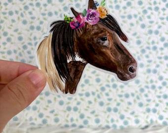 Horse Decal, Watercolor Painted Horse, Horse Gift, Horse Sticker, Water bottle stickers, Car decal, Watercolor Gifts, Horse lovers