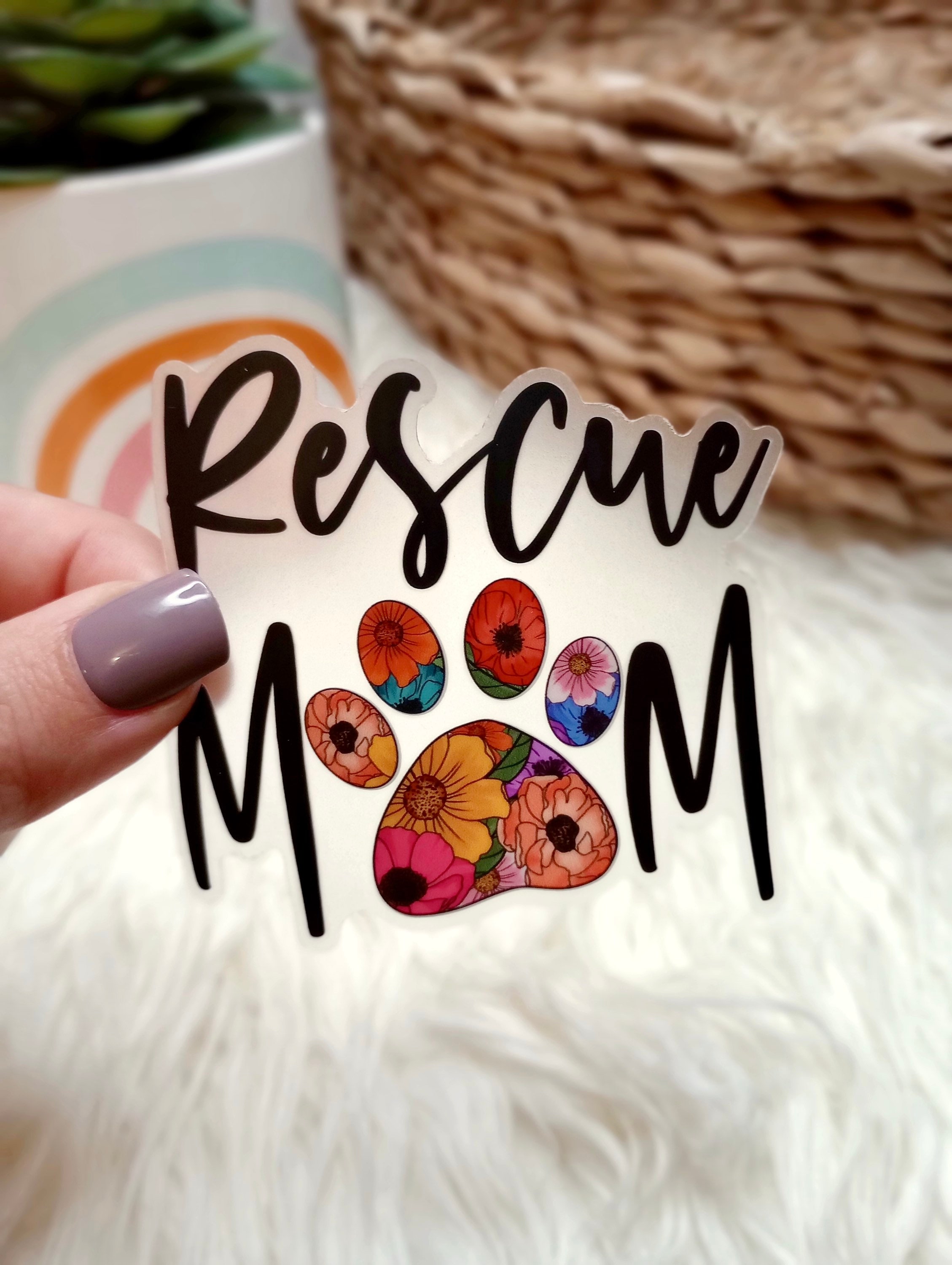 Rescue mom cheap sticker