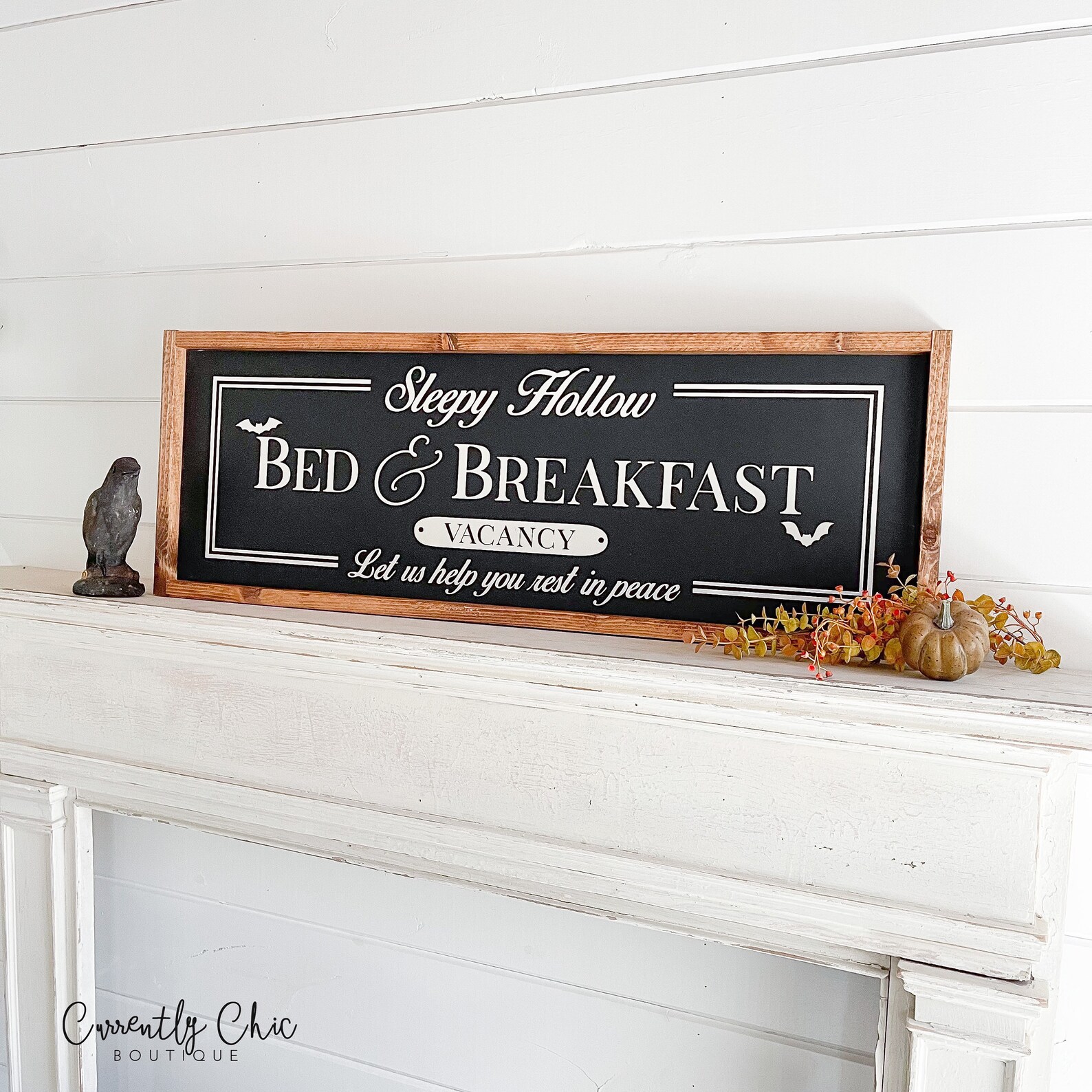 Sleepy Hollow Bed and Breakfast Wood Sign Sign Wooden Sign Etsy