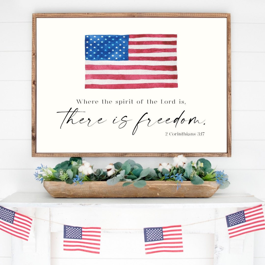 Where the Spirit of the Lord Is, There is Freedom Canvas Printed Sign ...