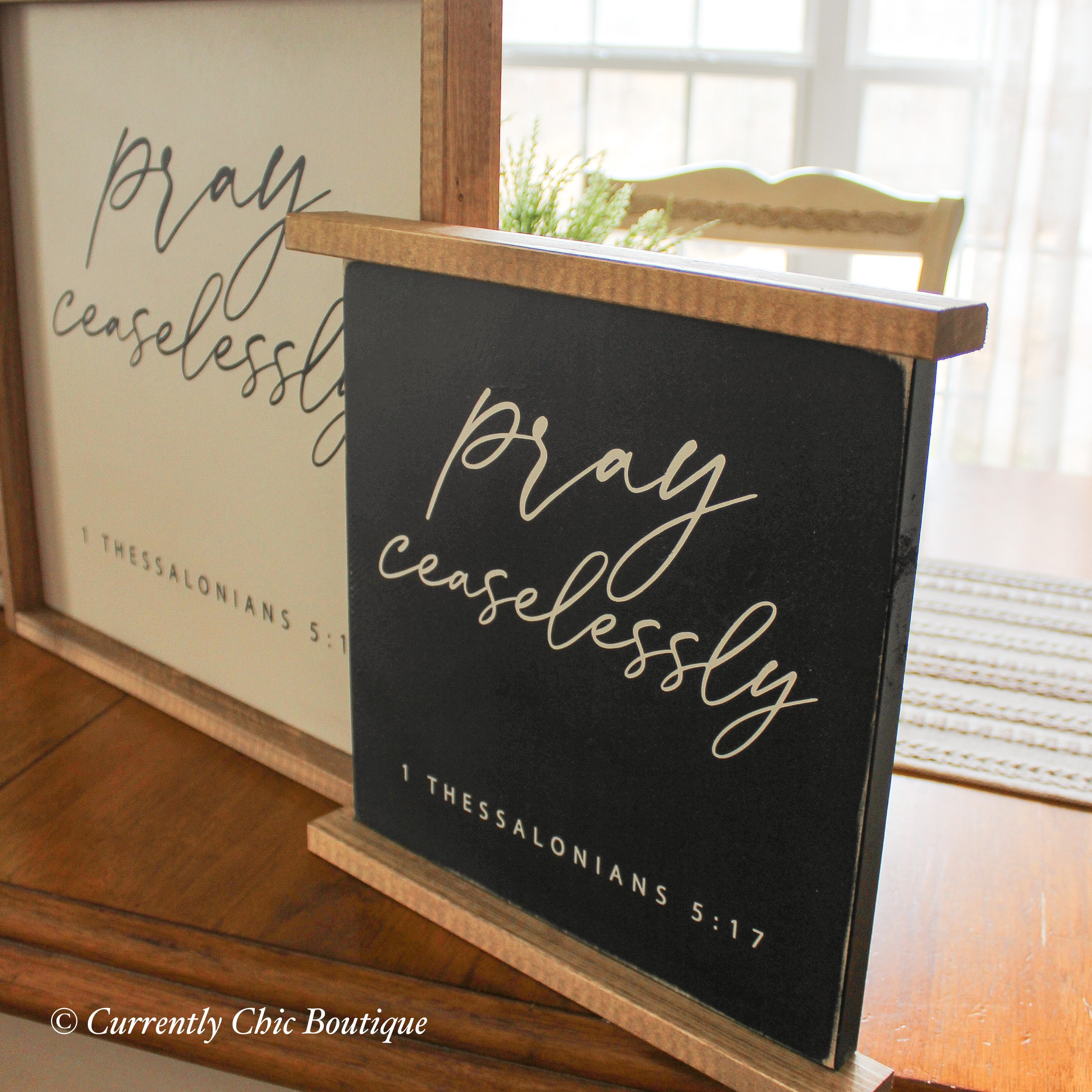 Orar incesantemente signo de madera signo signo de madera | Etsy