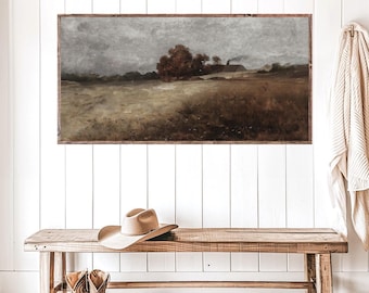 Moody Autumn Landscape Canvas Printed Sign
