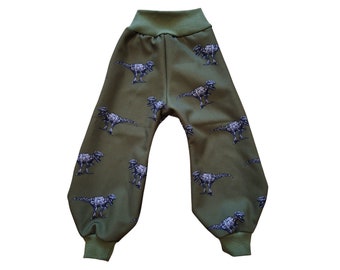 Softshell pants, children's pants, mud pants with motif, size. 86/92