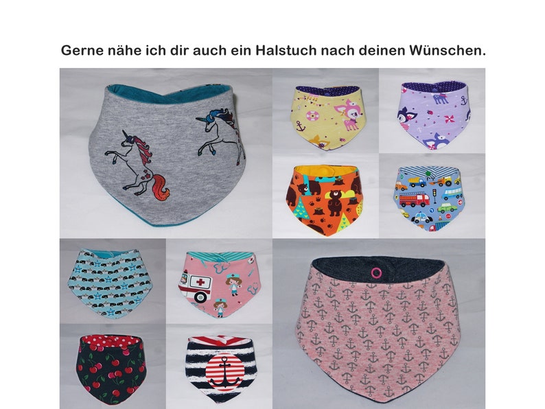 Baby Halstuch, Dreieckstuch Einhorn Unicorn bunt gelb Bild 8