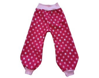 Softshell pants, children's pants, pink mud pants in desired size