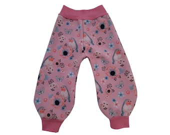 Softshell pants, children's pants, mud pants in pink