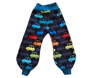 Softshell pants, mud pants in your desired size, cars