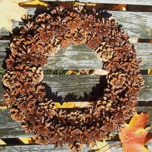 Natural Pine Cone Wreath.