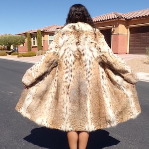 Faux Lynx Fur Coat Etsy