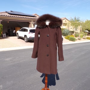 Ellen tracy cheap fox fur coat