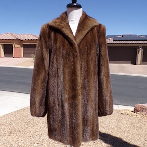 Koslows ブラウン毛皮コート Koslows Furs - Etsy