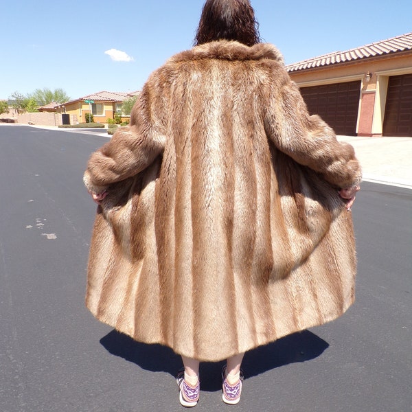 Muskrat Fur Coat Etsy
