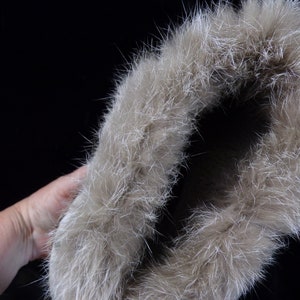 Wm 10 TORY BURCH real fur boots, Angelica, beige, winter boots, real rabbit fur trim on the shaft, vintage real fur boots 1440 image 8