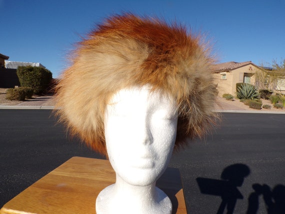 21.5" real RED FOX fur hat, unisex fur hat, coppe… - image 7