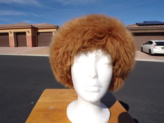 22" real SHEEPSKIN FUR hat (men's M, 7, 56), real… - image 6