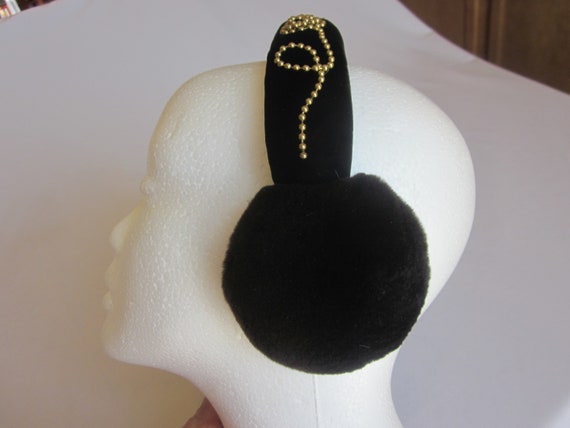 real FUR earmuffs - womens fur earmuffs - SHEARED