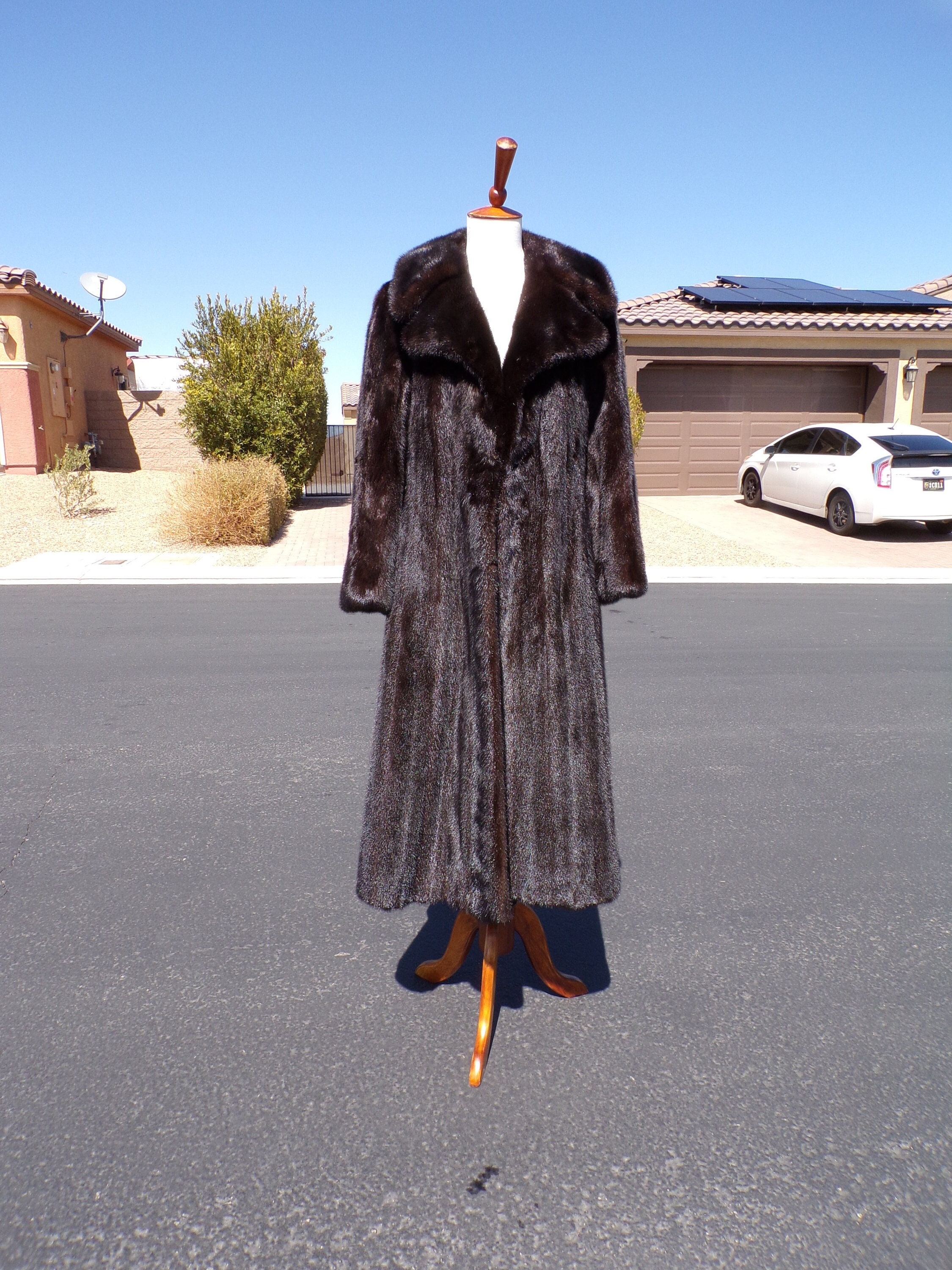 Full length female mink coat online