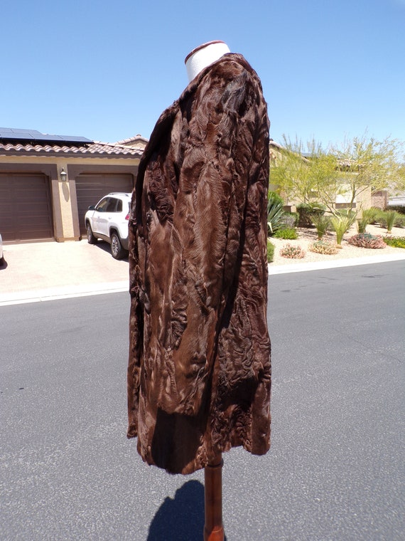 S (8P) real BROADTAIL PERSIAN LAMB fur jacket, hi… - image 4