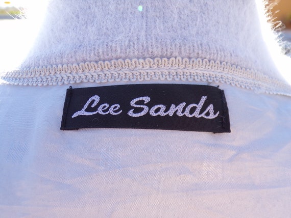 L (12-14) real ANGORA sweater by Lee Sands, pale … - image 9