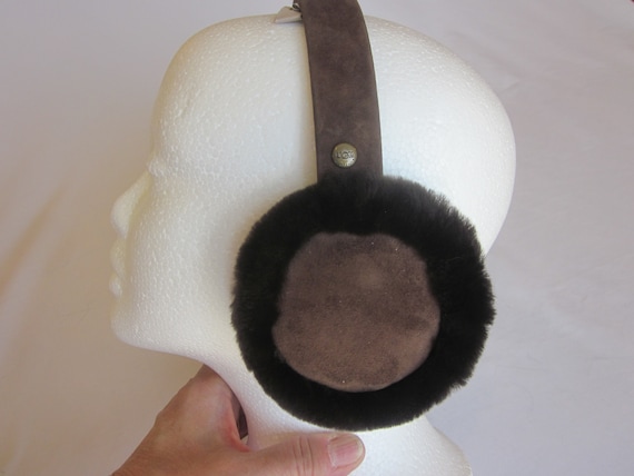 real fur earmuffs - womens fur earmuffs - SHEARLIN