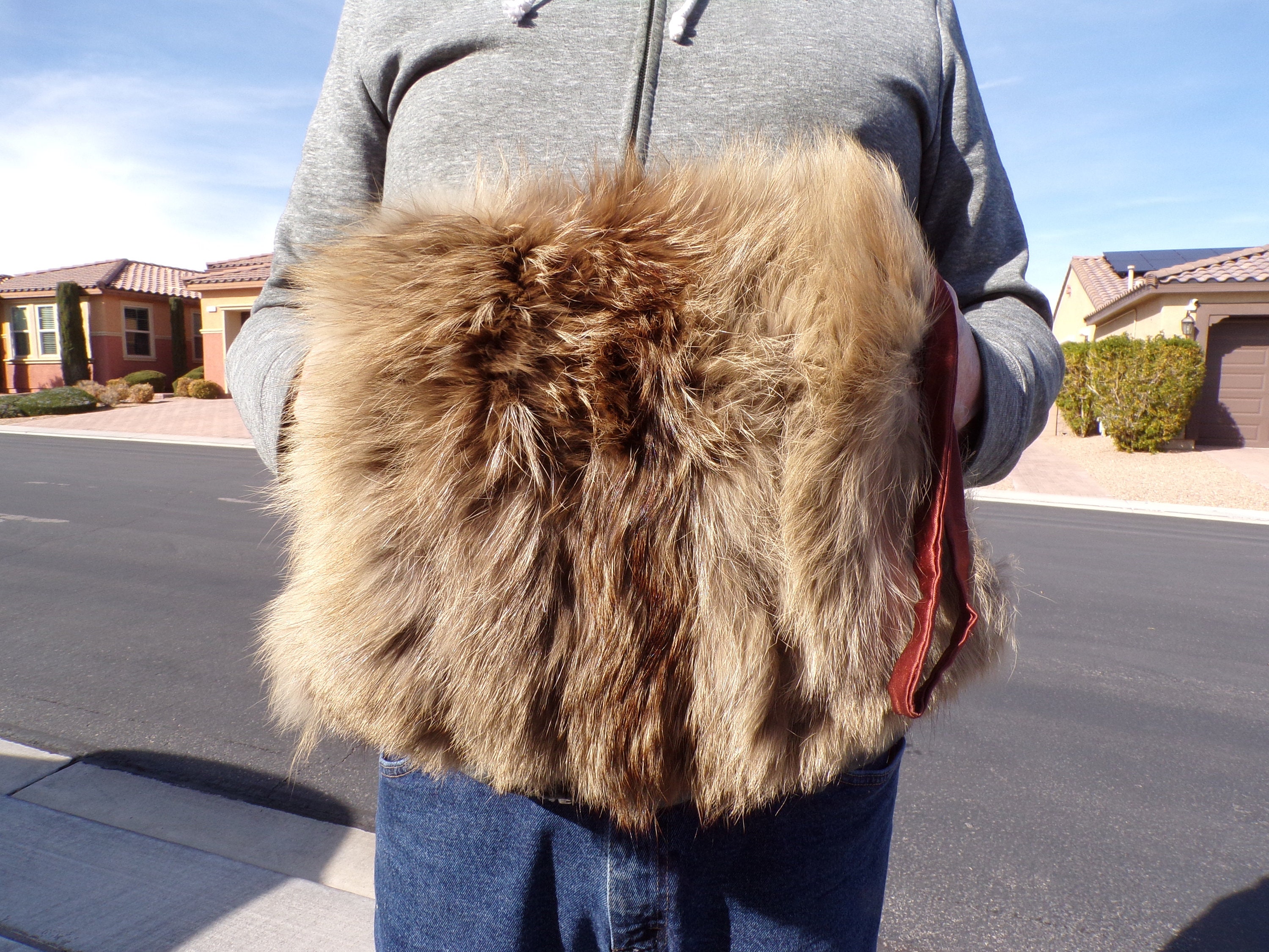 Cuffz by Lint スワ口手錠バッグ FOX FUR Cuffz by Lint スワ口手錠バッグ FOX FUR