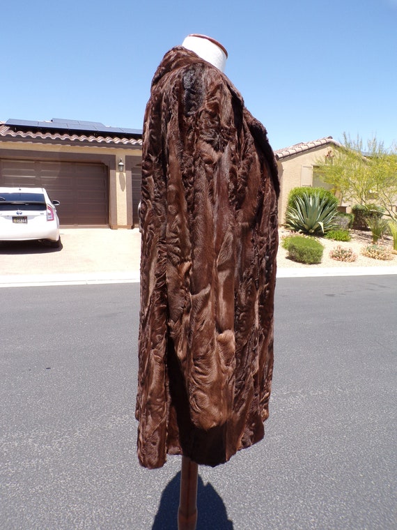 S (8P) real BROADTAIL PERSIAN LAMB fur jacket, hi… - image 6