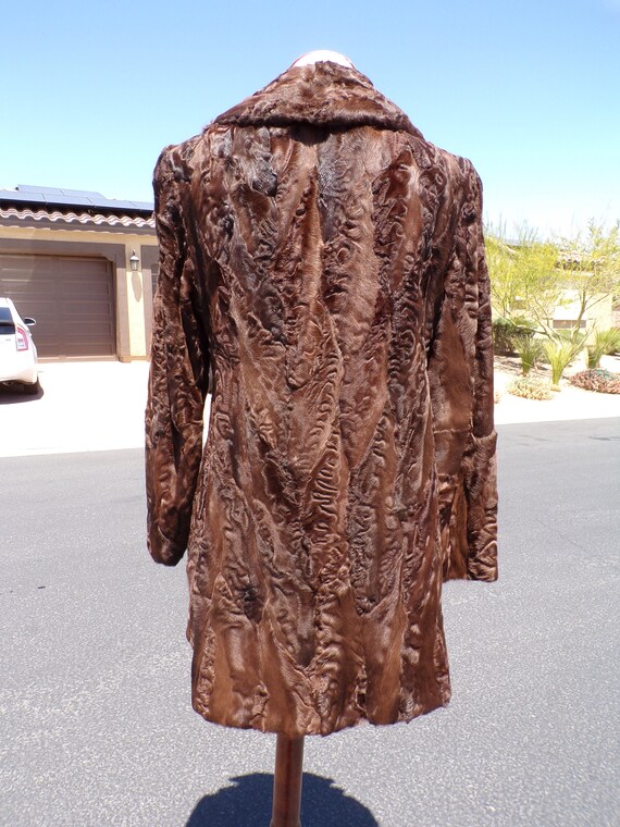 S (8P) real BROADTAIL PERSIAN LAMB fur jacket, hi… - image 5