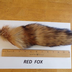 X-L RED FOX tail keychain purse charm, fur tail keychain, FOX fur keychain, fox tail, fox tale, fur fir keychain, X-L 14-16&quot; long, fox fur