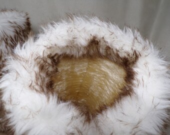 NACHE★韓国大人気 JACQUARD FAUX FUR BOOTS JACQUARD FAUX FUR BOOTS KHAKI BLACK - NACHE