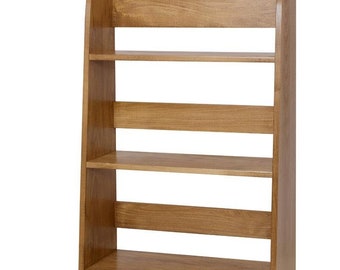 Three-Shelf Wooden Bookshelf
