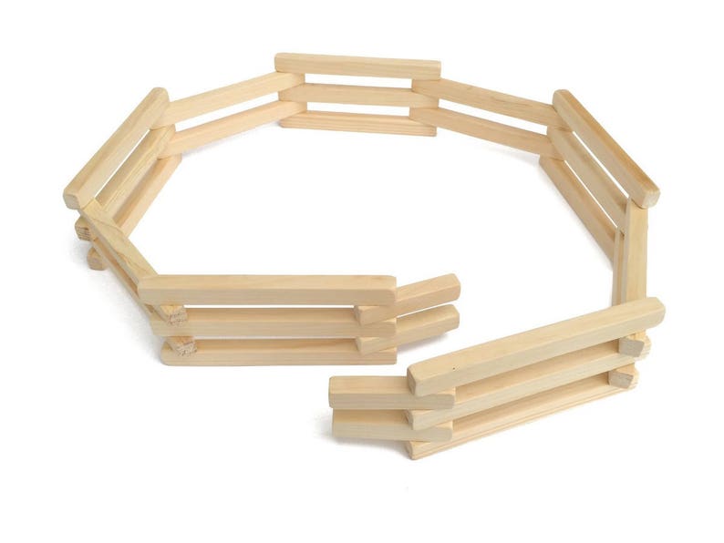 Wooden Folding Corral Fence Toy Amish Made Etsy
