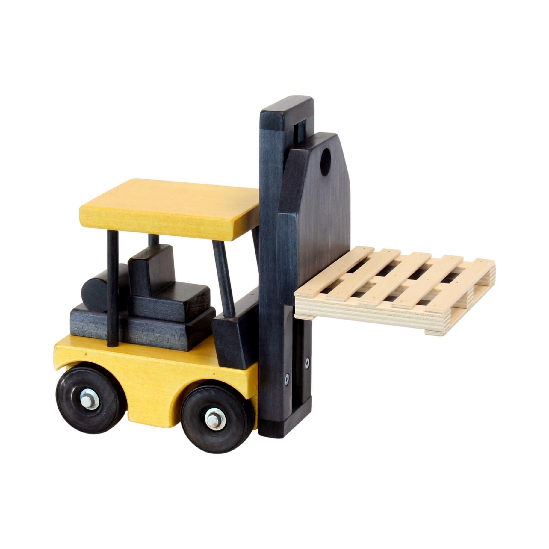 Amishtoybox Wooden Forklift Toy With Pallet Child safe Finish Amish made Etsy