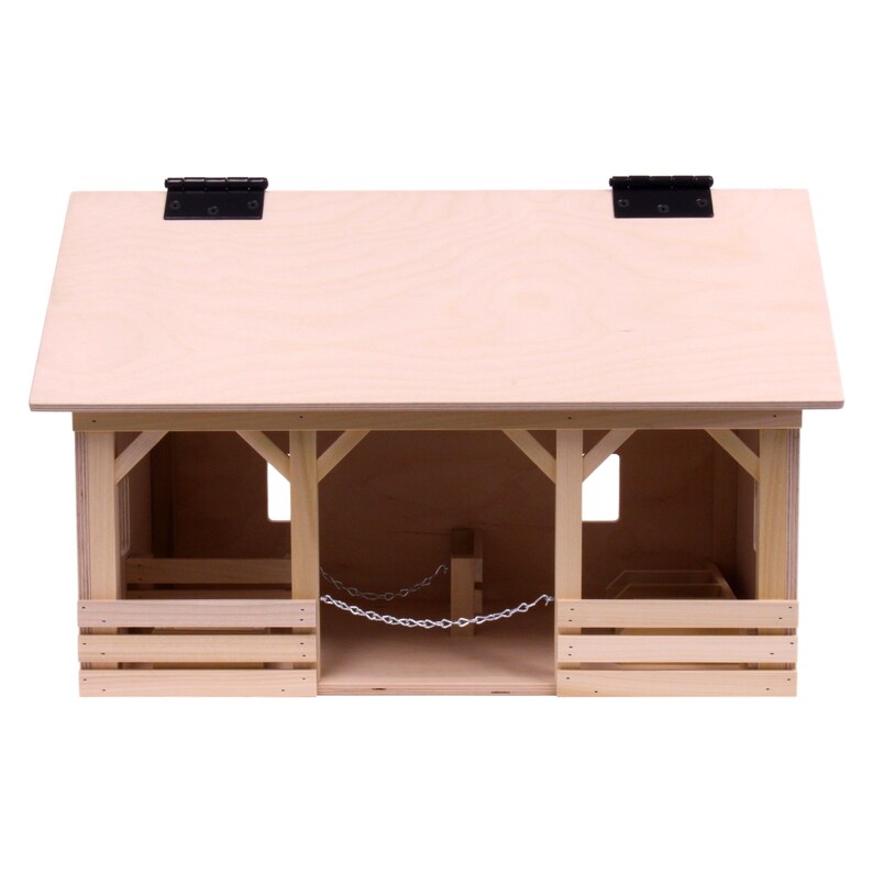 Large Wooden Aframe Barn Toy With Hay Loft Etsy