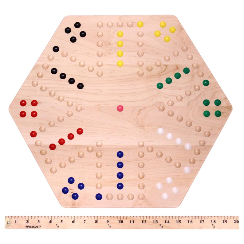 Wooden HandPainted Aggravation Board Game MapleWood Etsy