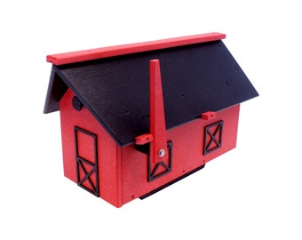 Amish-Made Mailbox, Post Mount, Made With Weather-Proof Poly Lumber, UV-Resistant