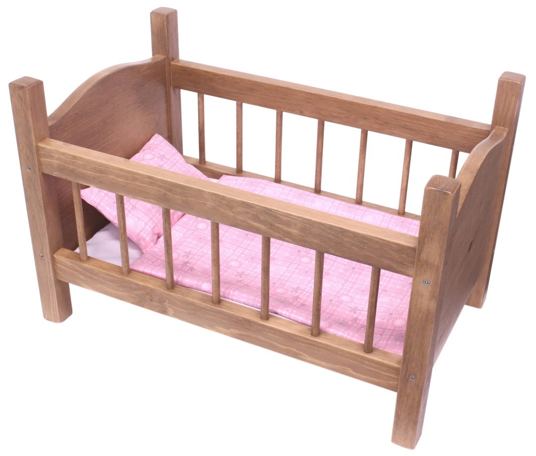 Amishmade rebekah's Collection Wooden Doll Crib for 18 Dolls, Doll