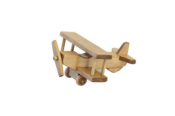 wood toy airplane