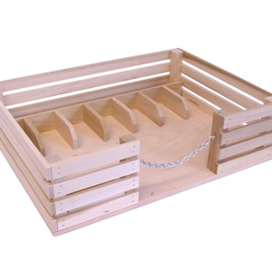 AmishToyBox.com Wooden Mini Stockyard Toy with 7 Stalls