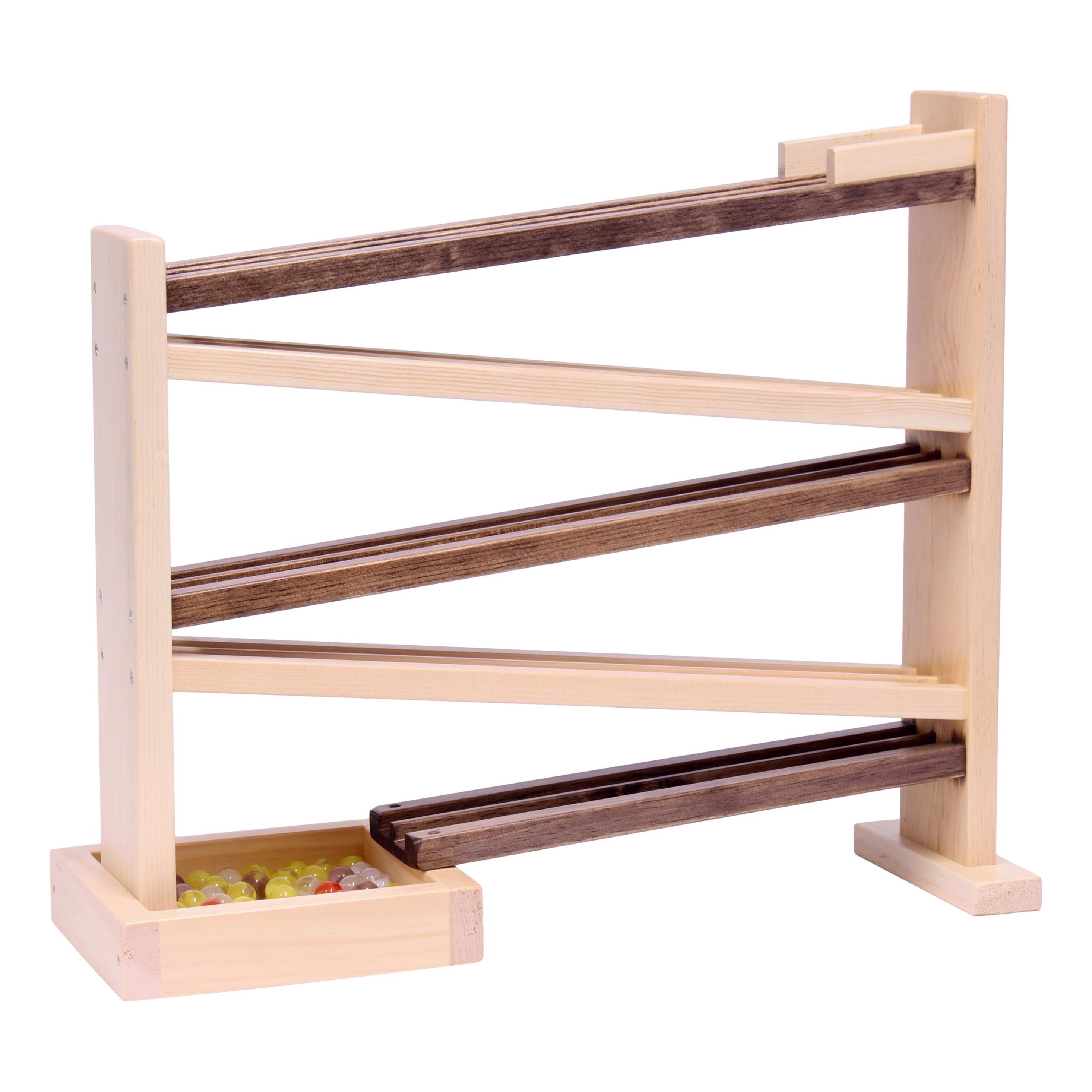 Amish made Wooden Marble Roller Race Track Toy Child safe Finish