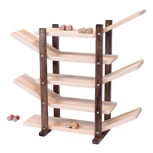 Amish-Made, Handcrafted Wooden Car Roller Racetrack Action Toy