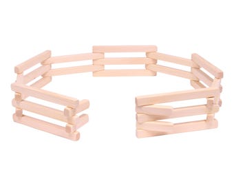 Wooden Folding Corral Fence Toy, 68" Long
